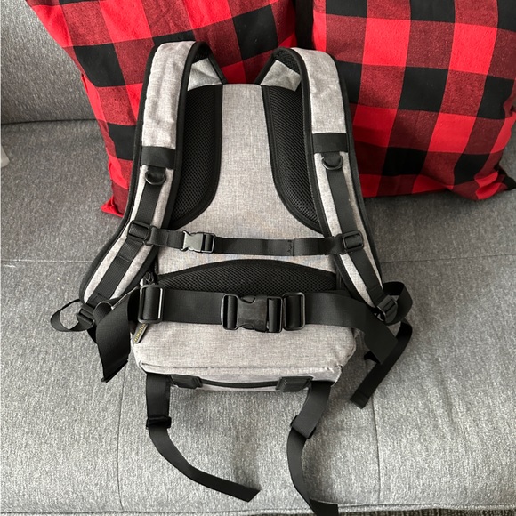 Light Gray Camera Backpack with Padded Interior main image 16
